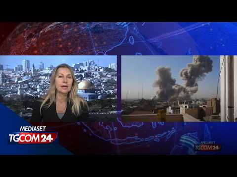 Sirene d'allerta a Gerusalemme durante la diretta a Tgcom24 dell'inviata Paola Nurnberg