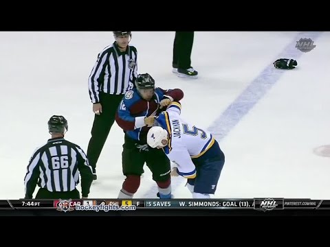 Barret Jackman vs Jarome Iginla