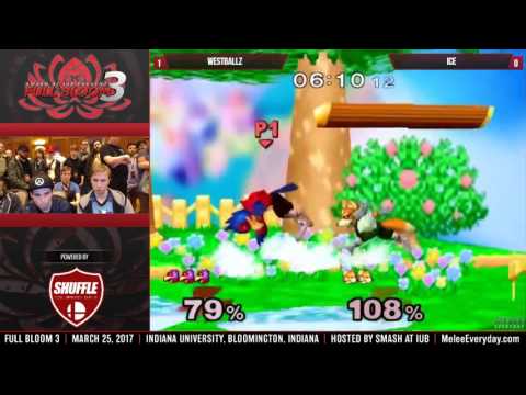 Full Bloom 3 - G2 | Westballz (Falco) vs LG | Ice (Fox) - SSBM - Top 16 - Losers Round 4