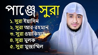 পাঞ্জে সুরা সম্পূর্ণ তেলাওয়াত | Surah Yasin, Ar-Rahman, Waqiah, Mulk, Muzzammil | Qari Abu Raihan