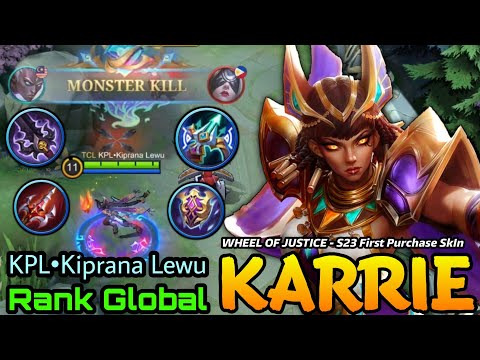 Karrie Wheel Of Justice New ELITE  Skin MVP Play! - Top Global Karrie by KPL•Kiprana Lewu - MLBB