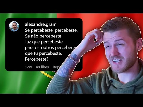 Swedish Guy Tries PORTUGUESE Tongue Twisters