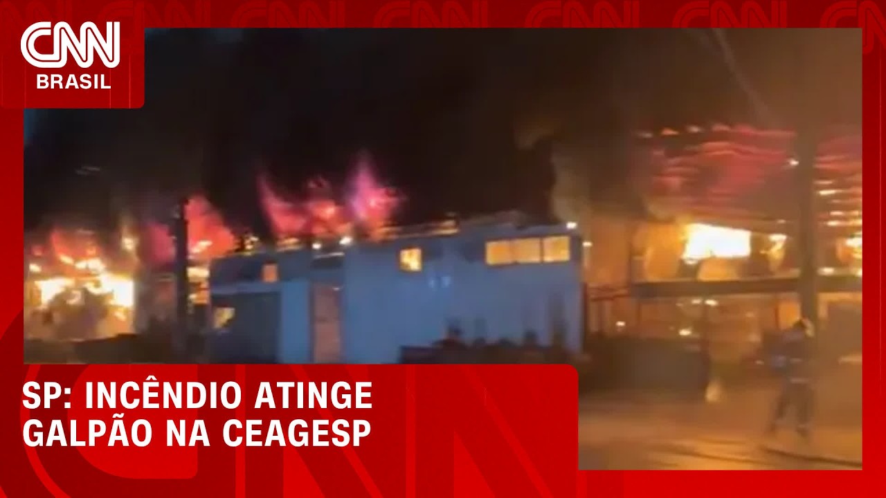 Veja: Incêndio atinge galpão na Ceagesp, na zona oeste de São Paulo | CNN AGORA
