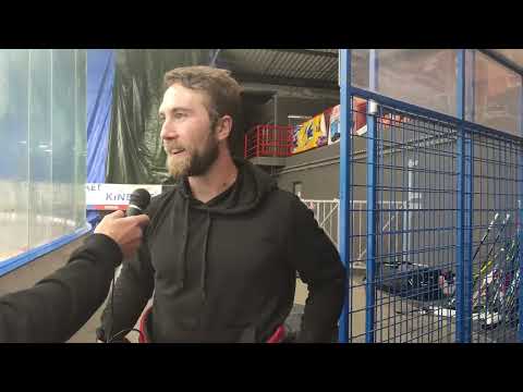 Aaron Berisha po utkání DRACI PARS ŠUMPERK – HC RT TORAX Poruba 2011 (2:5)