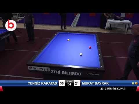 CENGİZ KARATAŞ & MURAT BAYRAK Bilardo Maçı - 2019 TÜRKİYE KUPASI 2.ETAP ERKEKLER-5.ÖN ELEME