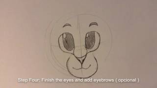 How to draw a Cat Head ( fairly easy )