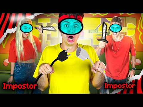 WE PLAY AMONG US IN REAL LIFE AT THE NEW ELO HOUSE! (WITH 2 IMPOSTERS)