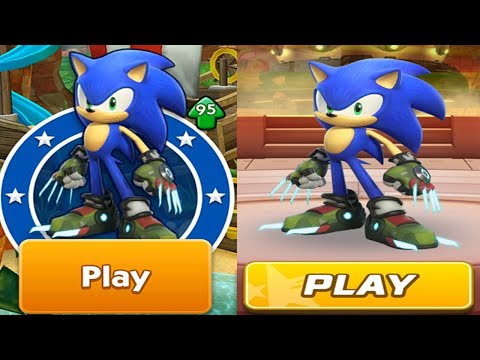 Sonic Dash vs Sonic Forces - Sonic Prime All Characters Unlocked Boscage Maze Sonic Walkthrough