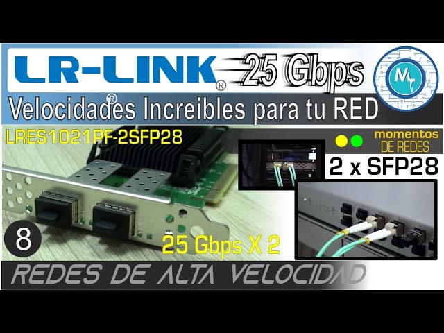 Vídeo relacionado con Euqvos 25Gb PCIe Adaptador de Red para Broadcom BCM57414B Controller PCIe 3.0 x8 Dual SFP28 Ports Ethernet LAN Card Apoyo Windows Server/Windows/Linux/VMware