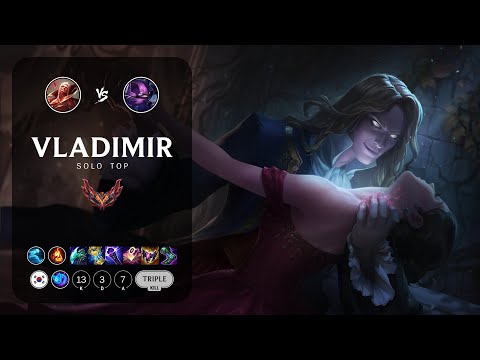 Vladimir Top vs Kennen - KR Grandmaster Patch 12.22