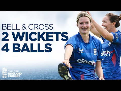 2 Wickets In 4 Balls! | Lauren Bell & Kate Cross Remove Openers | England Women v Australia Women