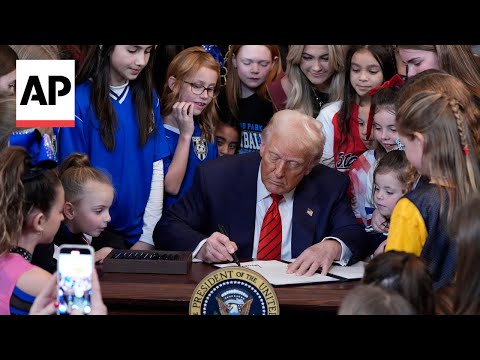 Trump signs order banning transgender athletes from women's sports
