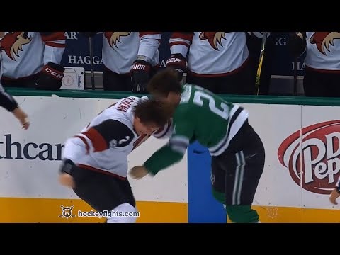 Luke Schenn vs Antoine Roussel