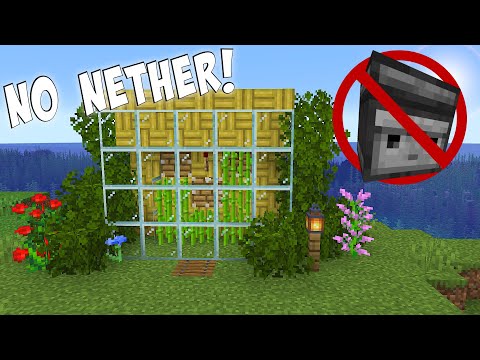Fattoria di canna da zucchero Minecraft facile. Nessun osservatore, quindi NIENTE NETHER!
