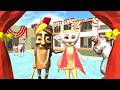 Tung Tung Sahur Marry Ballerina Cappuccino In Indian Bike Driving 3D