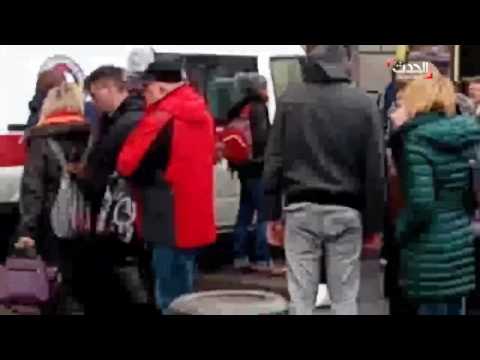 المشاهد الأولية بعد تفجير مترو سان بطرسبرغ