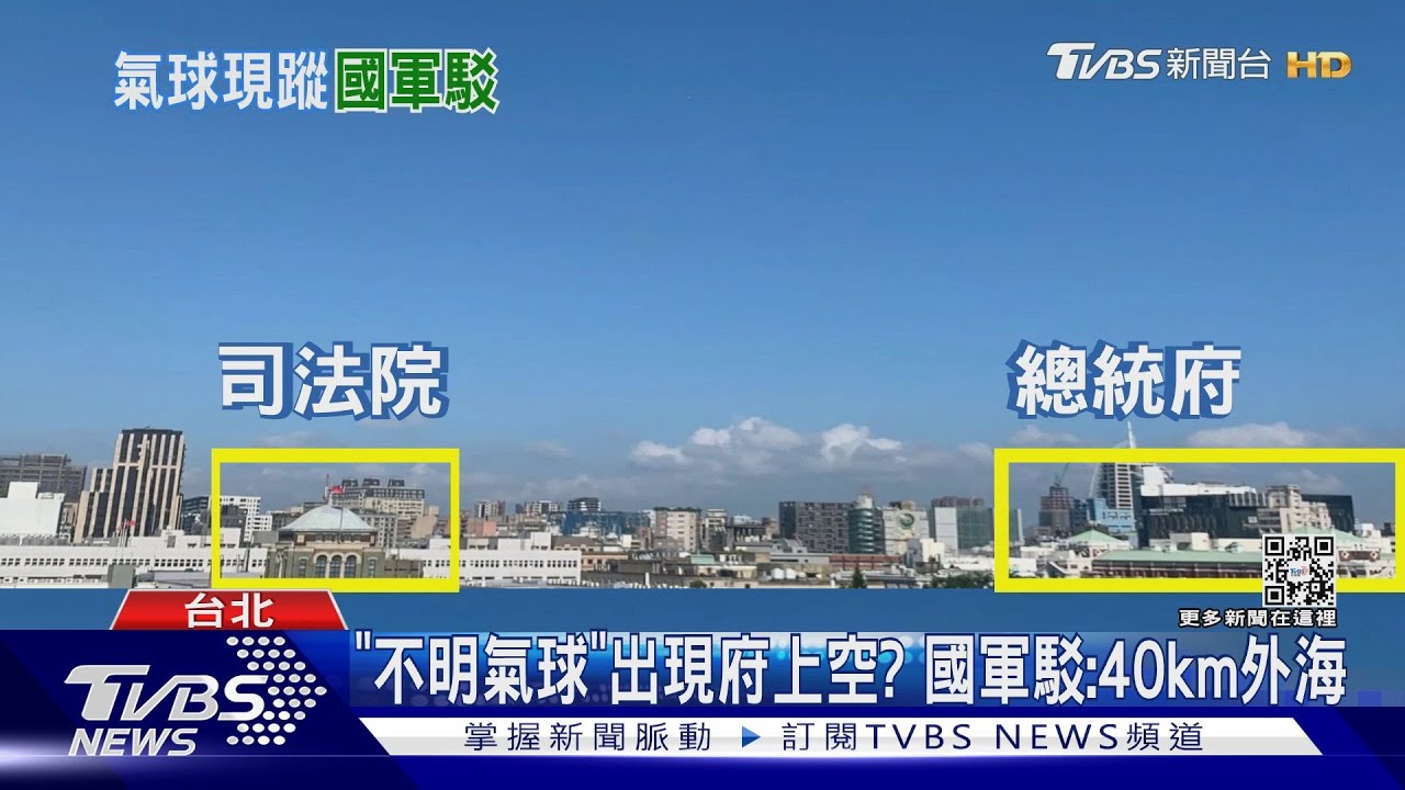 「不明氣球」出現府上空? 國軍駁:40km外海