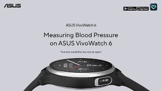 Asus Measuring blood pressure on ASUS VivoWatch 6
