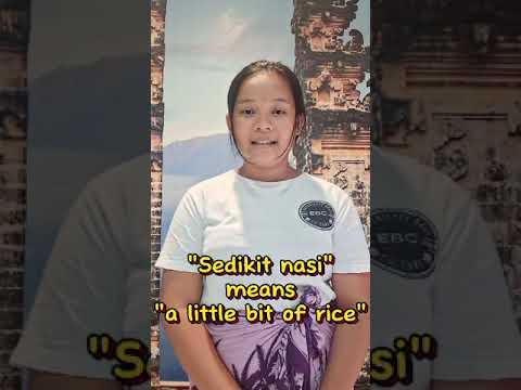 Learn Easy INDONESIAN # 5 for travel  Speak basic BAHASA INDONESIA. FOOD, EATING & RESTUARANTS 2