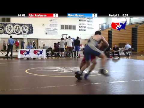 2012 Univ. WTT: 74 KG - John Anderson (Army) vs. Mike Monson (Cleveland WC)