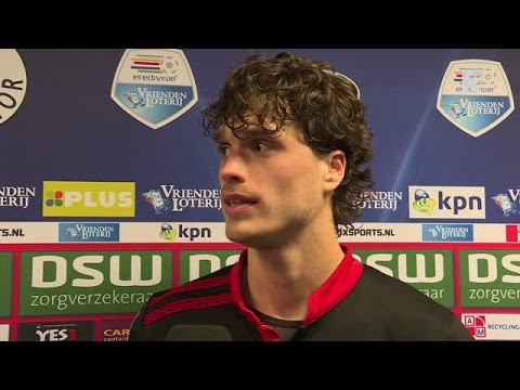 Jurgen Mattheij na afloop van Excelsior - Heracles Almelo
