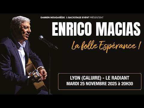 Concert Enrico Macias à Lyon le mardi 25 Novembre 2025