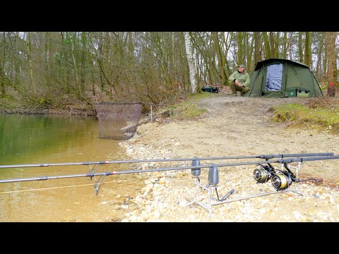 Karpfenangeln VTB 59 - Onenighter im März am alten Baggersee