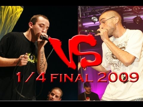 Kiz vs Oslim 1/4 final at french beatbox championship 2009