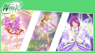 Winx Club Season 7 - ALL BUTTERFLIX SPELLS - Engli