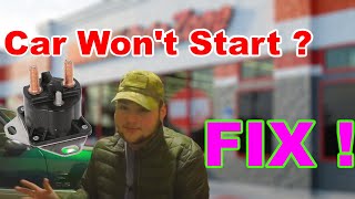 Car Won't start? Simple Fix ! (Starting Solenoid) [1992 fox body Mustang]