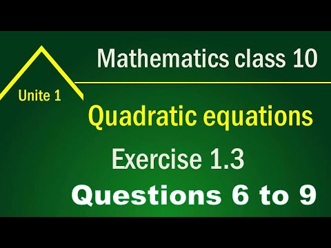 10th Class Maths solution, ch 1, lec 2, Exercise 1.3 Question no 6 to 9 - Maths 10th Class