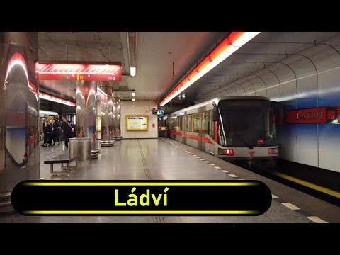Metro Station Ládví - Prague 🇨🇿 - Walkthrough 🚶