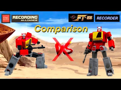 Comparison: Deformation Space DS-02 Recording Alliance & FansToys FT-55 Recorder - Autobot Blaster