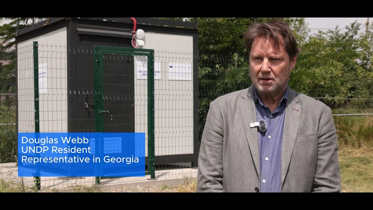 Expanding Air Quality Monitoring Network in Georgia | Douglas Webb, UNDP Resident Representative