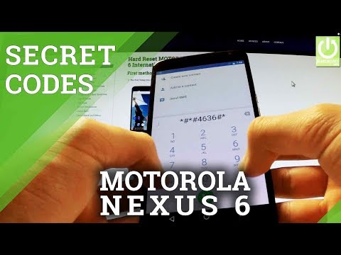MOTOROLA XT1100 Nexus 6 SECRET CODES