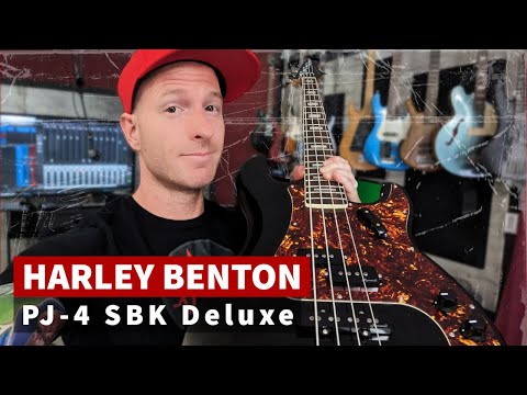 Harley Benton PJ-4 SBK Deluxe - Unboxing & Demo