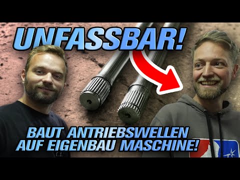 Einfach eine Maschine selbstgebaut! 😳 - Die neuen Antriebswellen für Marius Golf