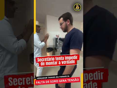 VEREADOR THIAGO DA FARMÁCIA COBRA EXPLICAÇÕES SOBRE POSSÍVEL FALTA DE SORO EM UNIDADE DE SAÚDE