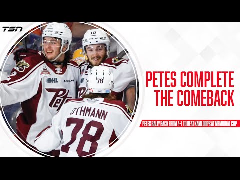 The Peterborough Petes complete the comeback.
