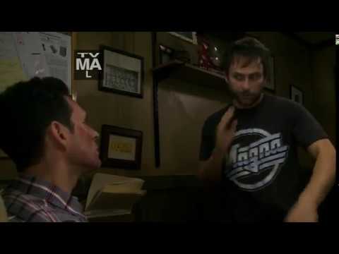 It's Always Sunny in Philadelphia - Dennis and Charlie high in the back office