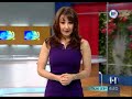 Reportero cae al charco