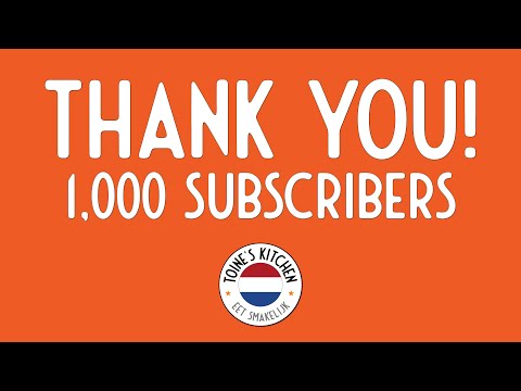1,000 Subscribers - THANK YOU!