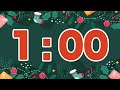 1 Minute Christmas Timer (Countdown Clock With Festive Ending Music)
