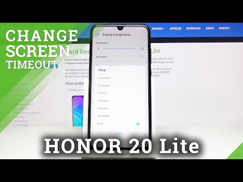 How to Manage Screen Timeout on Honor 20 Lite – Screen Sleep Time