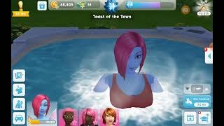 Woohoo in the hot tub spa Sims Mobile