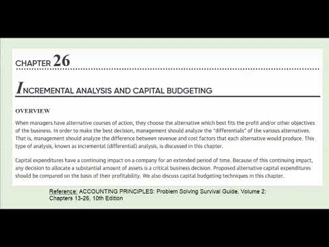 When to use incremental analysis versus capital budgeting