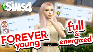 CHEAT Sims 4 HUNGER, ENERGY & DEATH! Never get OLD, HUNGRY & TIRED in Sims 4 2021! EASY Needs CHEATS