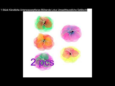 1 Stück Künstliche Unterwasserpflanze Blühende Lotus Umweltfreundliche Gefälscht