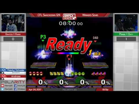 CFL Smackdown 124 Melee - Gahtzu + Kaike vs Pengie + Oaty - Winners Semis