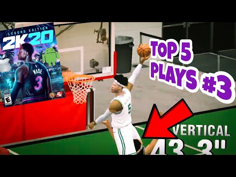 NBA 2K20 Mobile TOP 5 PLAYS #3 - Jumping OVER Defender & Insane DRIBBLE Combos!!